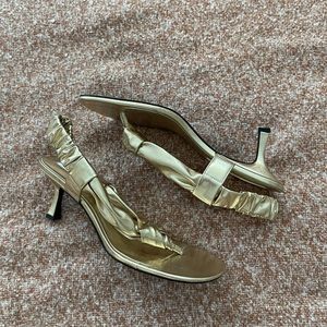 🌸Zara Gold Heeled Sandal